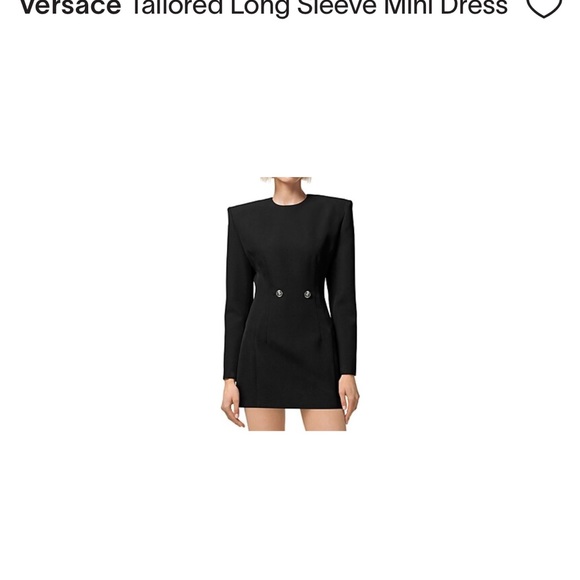 Versace NWT Hourglass grain-de-poudre wool minidress - Picture 11 of 12